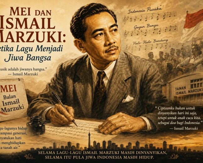 Mei dan Ismail Marzuki: Ketika Lagu Menjadi Jiwa Bangsa